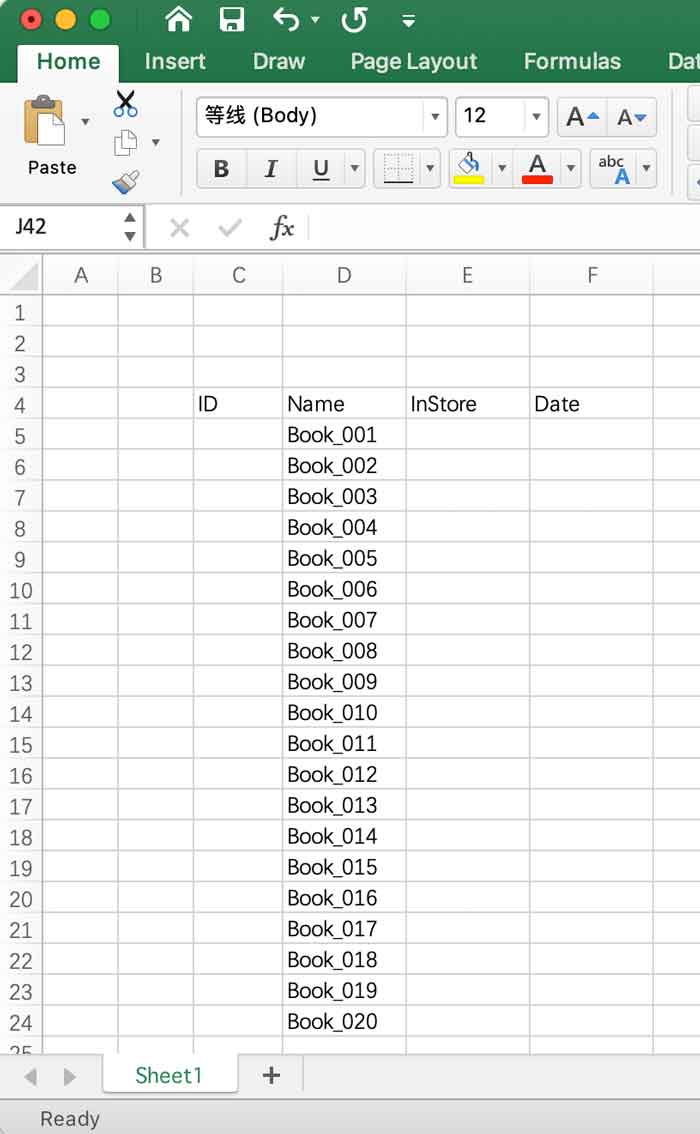 books-excel